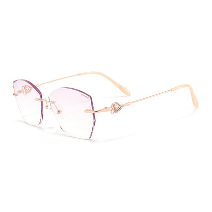 Barbieri Eyeglasses in Rose Gold