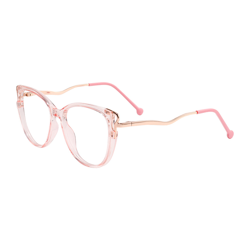 Trista Eyeglasses in Clear Pink