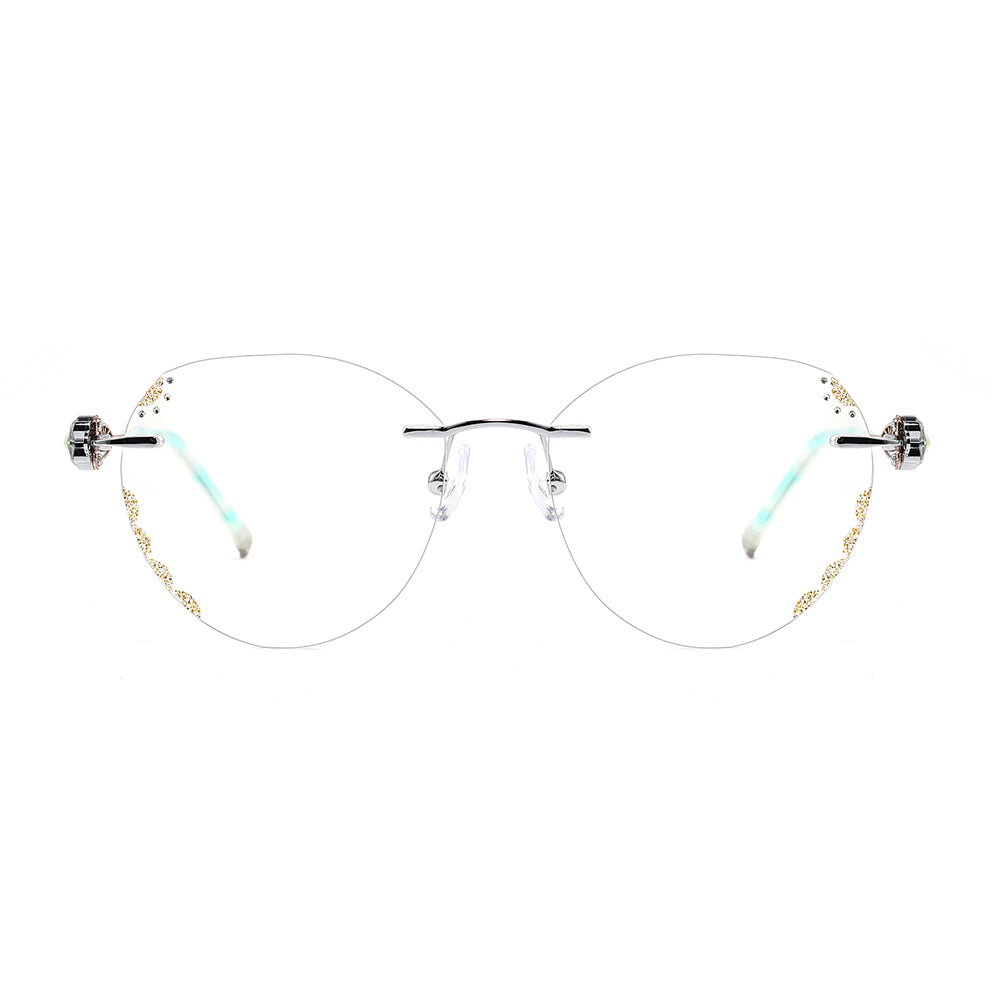 Ligeia Eyeglasses in Silver & Gold