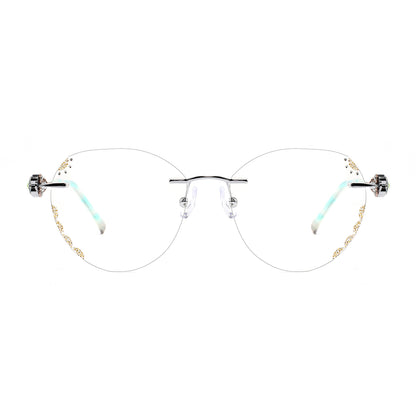 Ligeia Eyeglasses in Silver & Gold