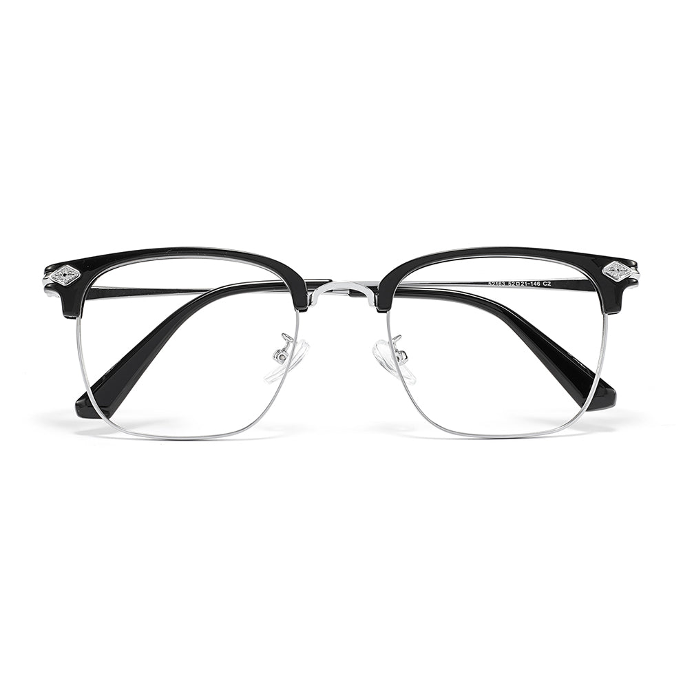 Emeka Eyeglasses in Black & Silver