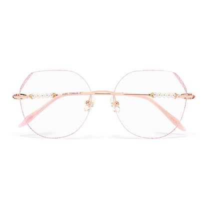 Fauna Eyeglasses in Rose Gold & Pink