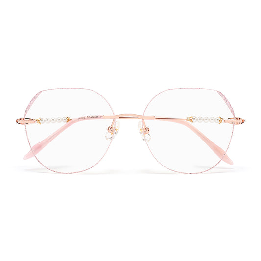 Fauna Eyeglasses in Rose Gold & Pink