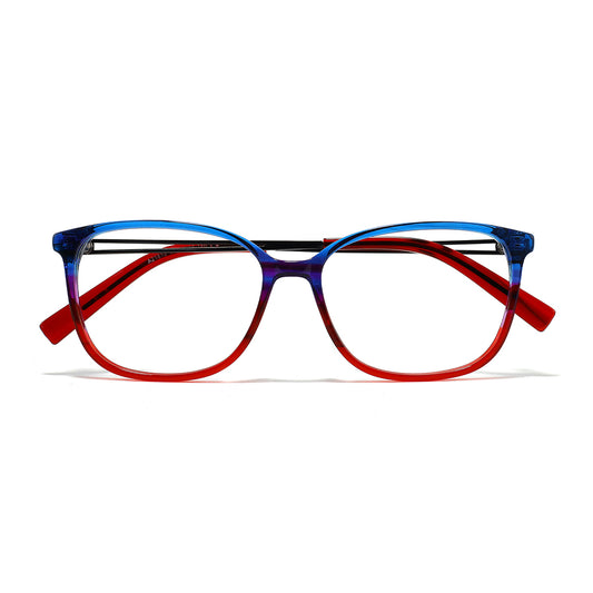 Susy Eyeglasses in Blue & Red