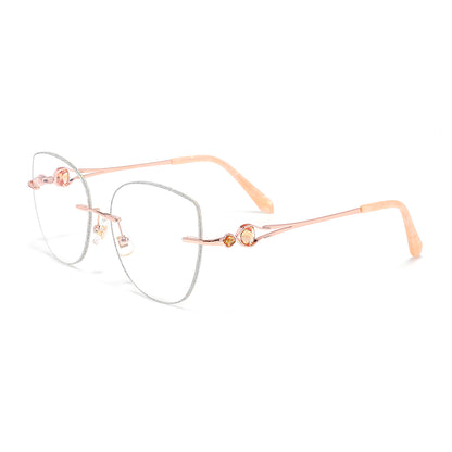 Topaz Eyeglasses in Rose Gold & Silver