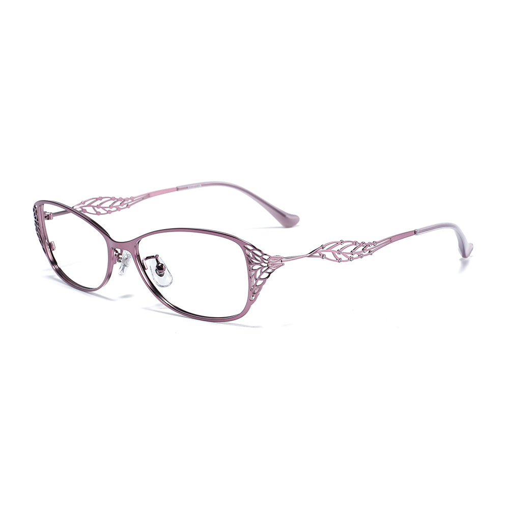 Leaf Eyeglasses in Purple