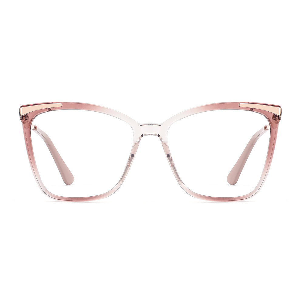 Sine Eyeglasses in Carmine & Champagne