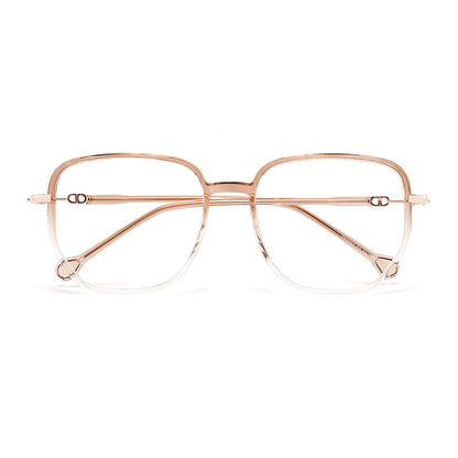 Gerda Eyeglasses in Brown & Clear