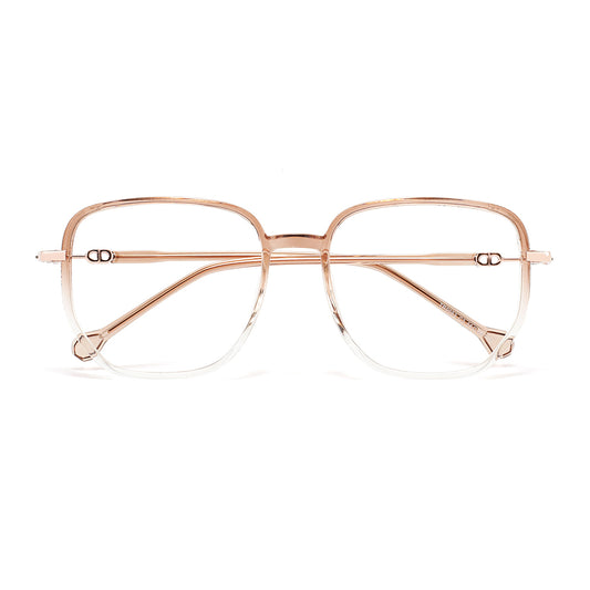 Gerda Eyeglasses in Brown & Clear