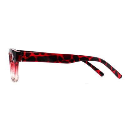 Safia Eyeglasses in Red Tortoise & Clear