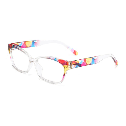 Safia Eyeglasses in Pink Floral & Clear