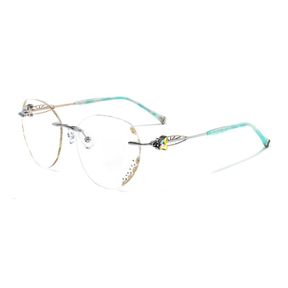 Ligeia Eyeglasses in Silver & Gold