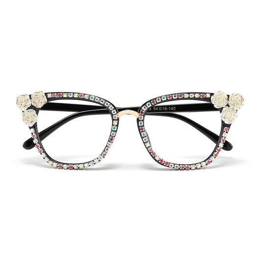 Bernice Eyeglasses in Black Colorful