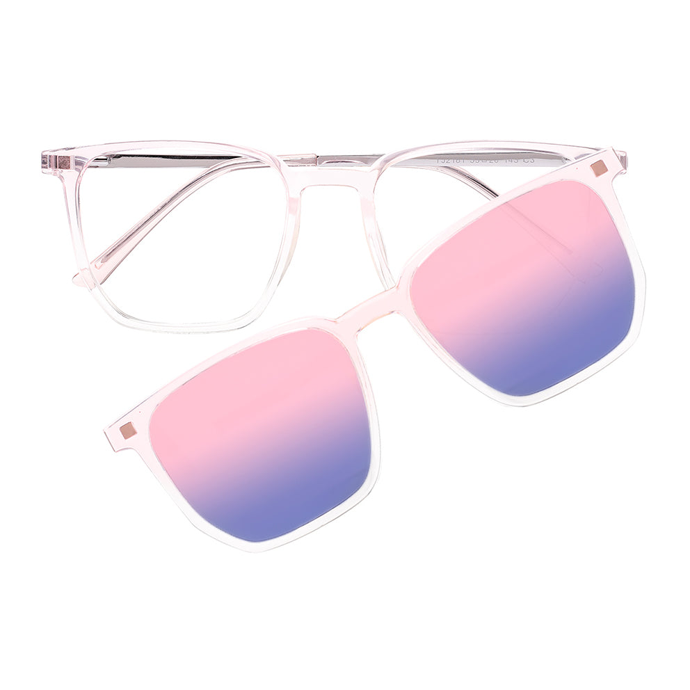 Jocelin Eyeglasses in Pink & Clear