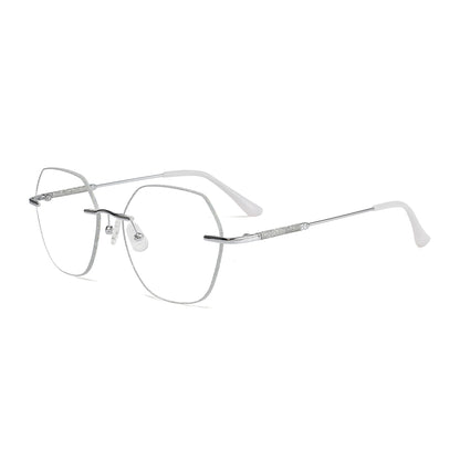 Gem Eyeglasses in Silver