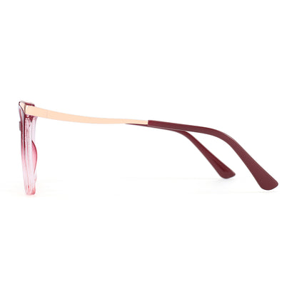 Sine Eyeglasses in Red & Pink