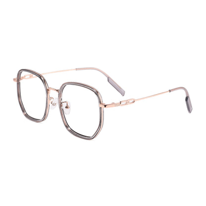 Sookie Eyeglasses in Grey & Rose Gold