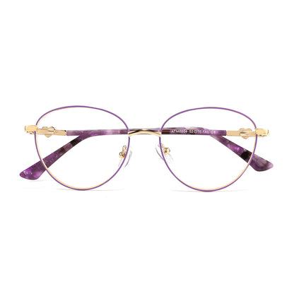 Odette Eyeglasses in Purple & Gold