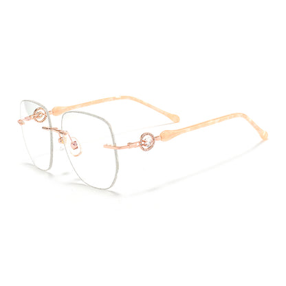 Blink Eyeglasses in Rose Gold & Silver