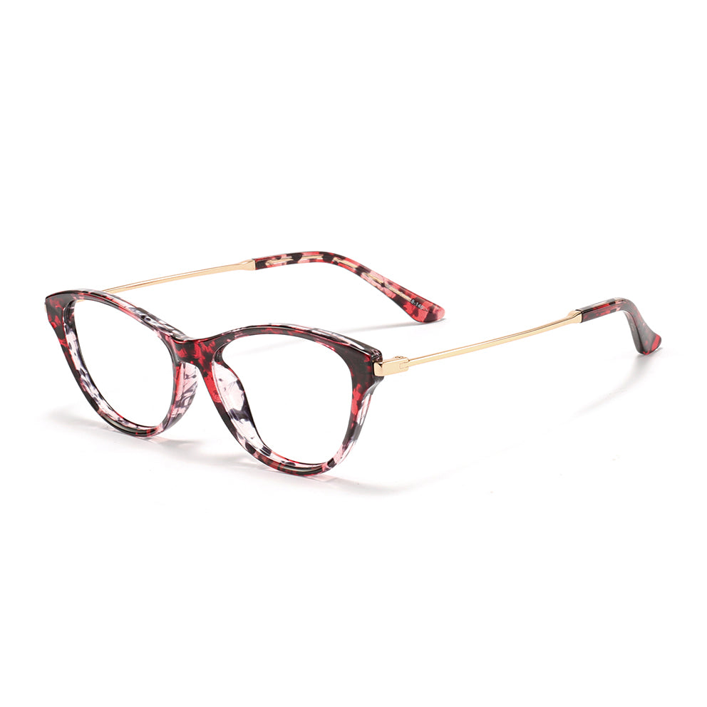 Yilia Eyeglasses in Red Tortoise