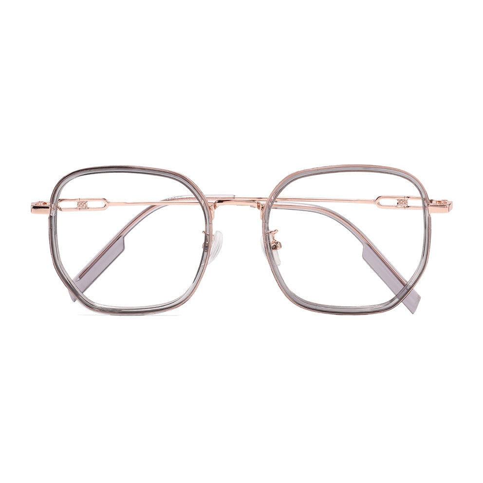 Sookie Eyeglasses in Grey & Rose Gold