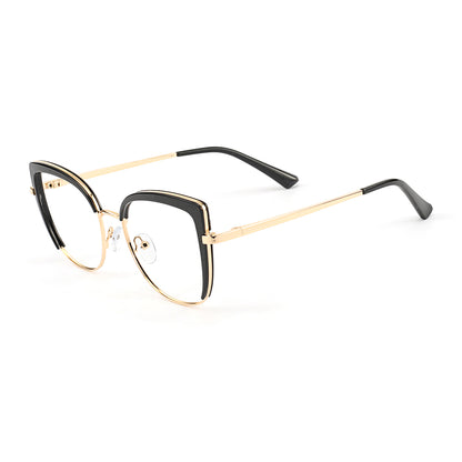 Falisha Eyeglasses in Black & Gold