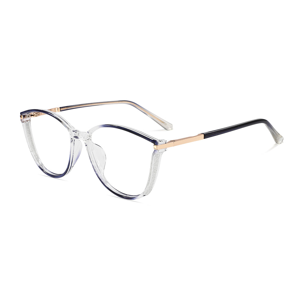 Darleen Eyeglasses in Blue & Clear