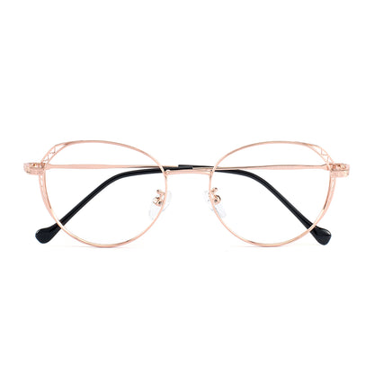 Batt Eyeglasses in Rose Gold