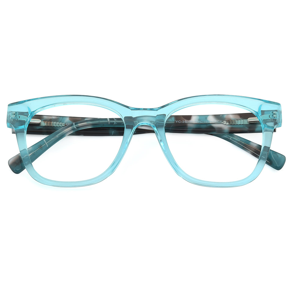 Gillian Eyeglasses in Clear Blue