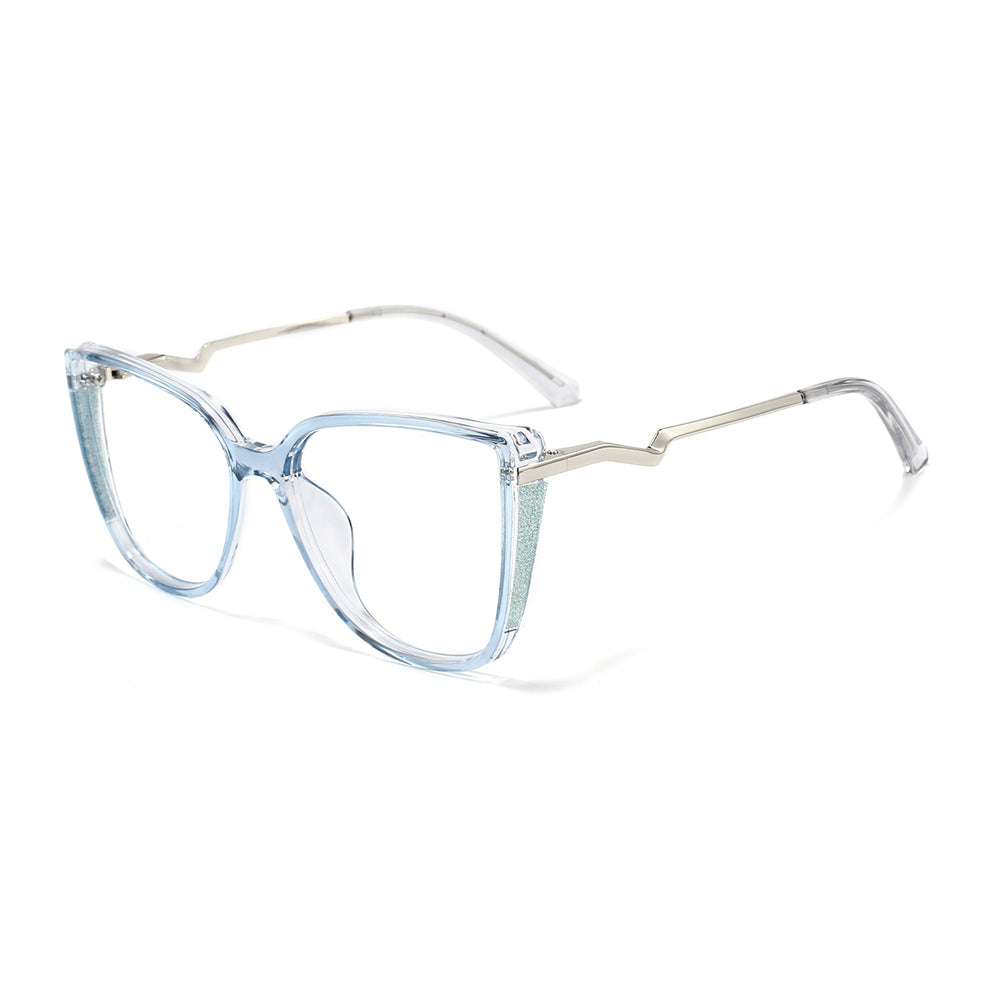 Yedda Eyeglasses in Clear Blue