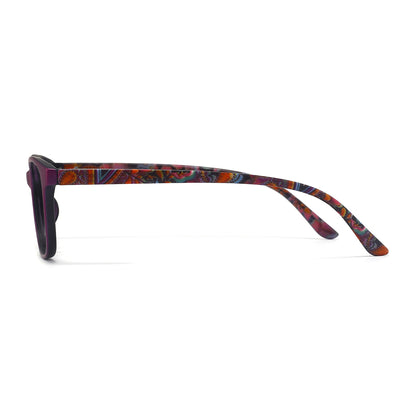 Sicily Eyeglasses in Purple & Floral