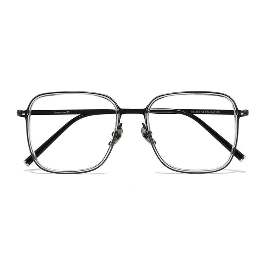 Tim Eyeglasses in Clear Grey & Black