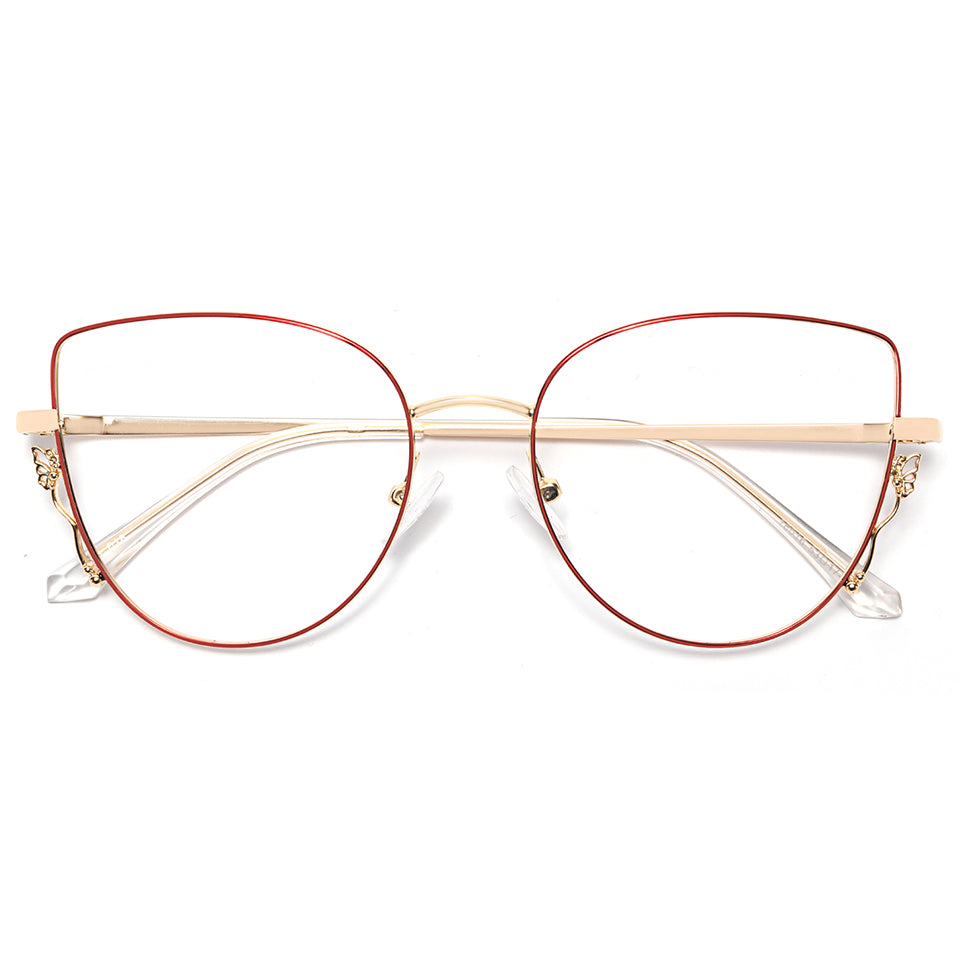 Hailey Eyeglasses in Red