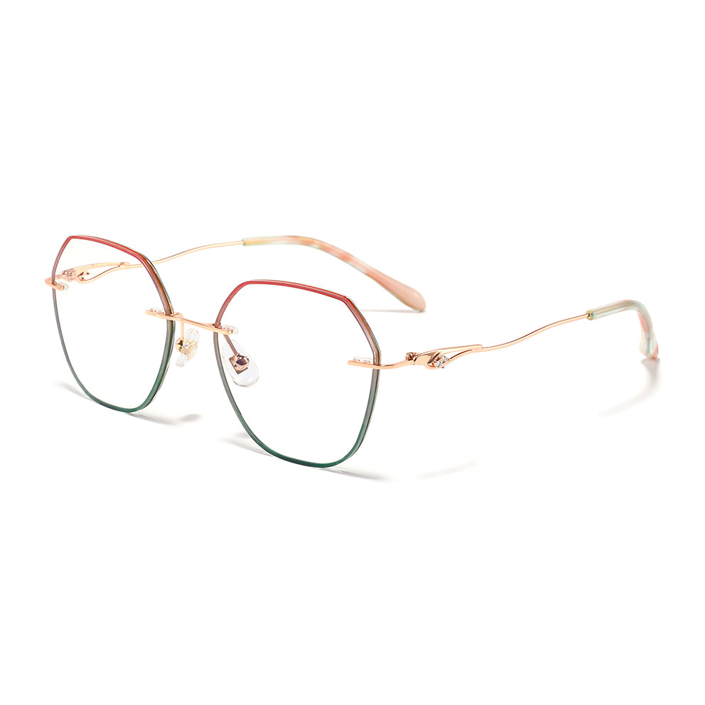 Kila Eyeglasses in Pink & Green