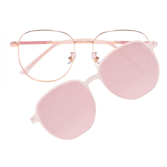 Wensley Eyeglasses in Rose Gold & Pink