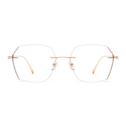 Juno Eyeglasses in Rose Gold