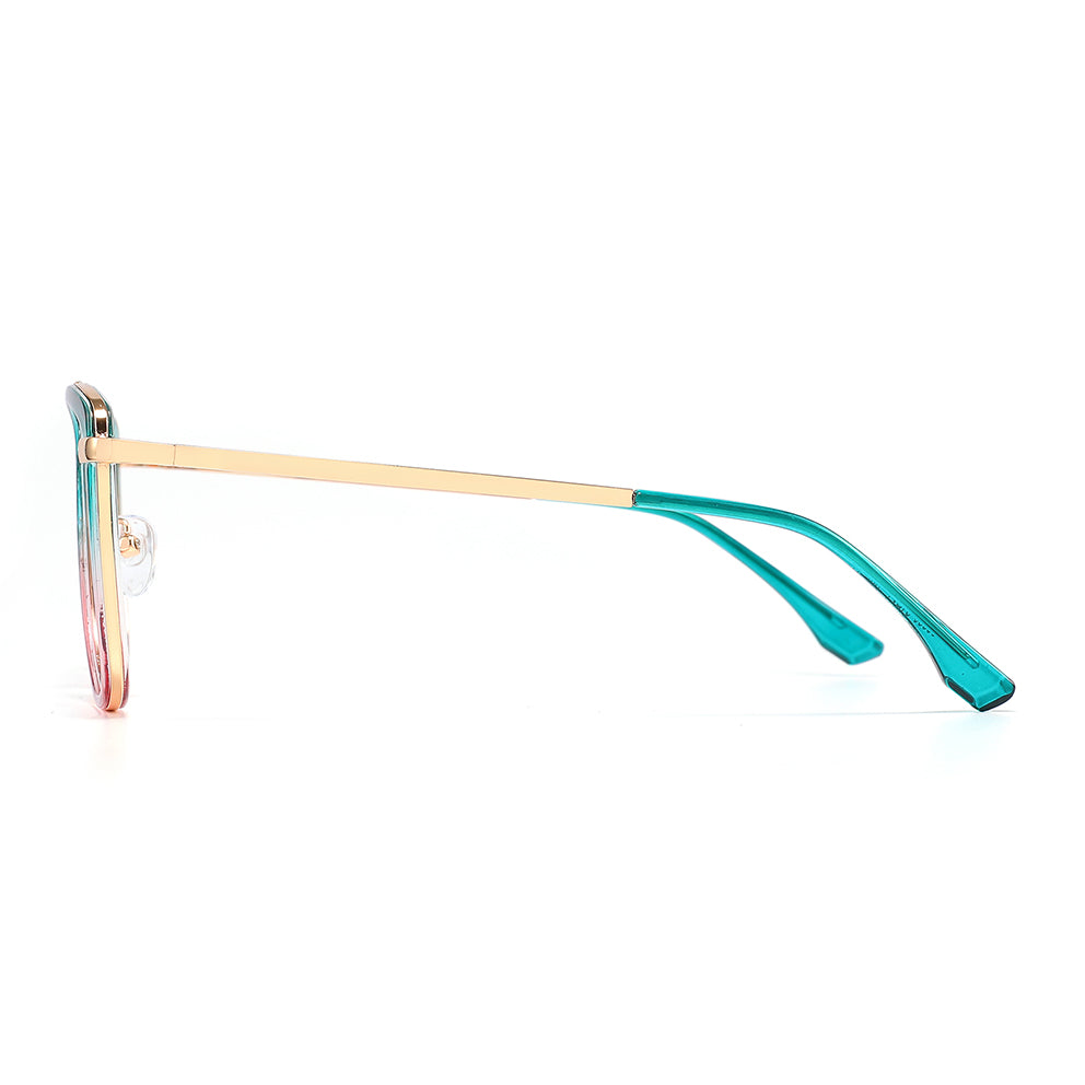 Simi Eyeglasses in Green & Pink