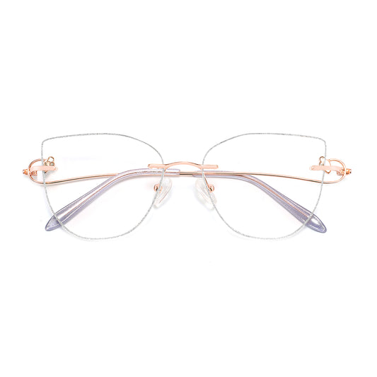 Pari Eyeglasses in Rose Gold & Silver