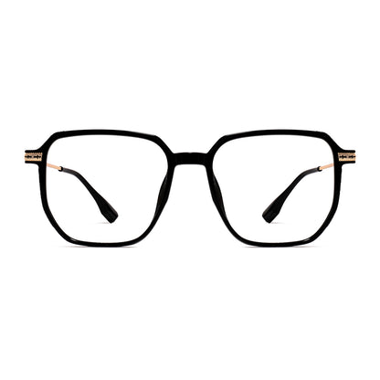 Romola Eyeglasses in Black & Gold