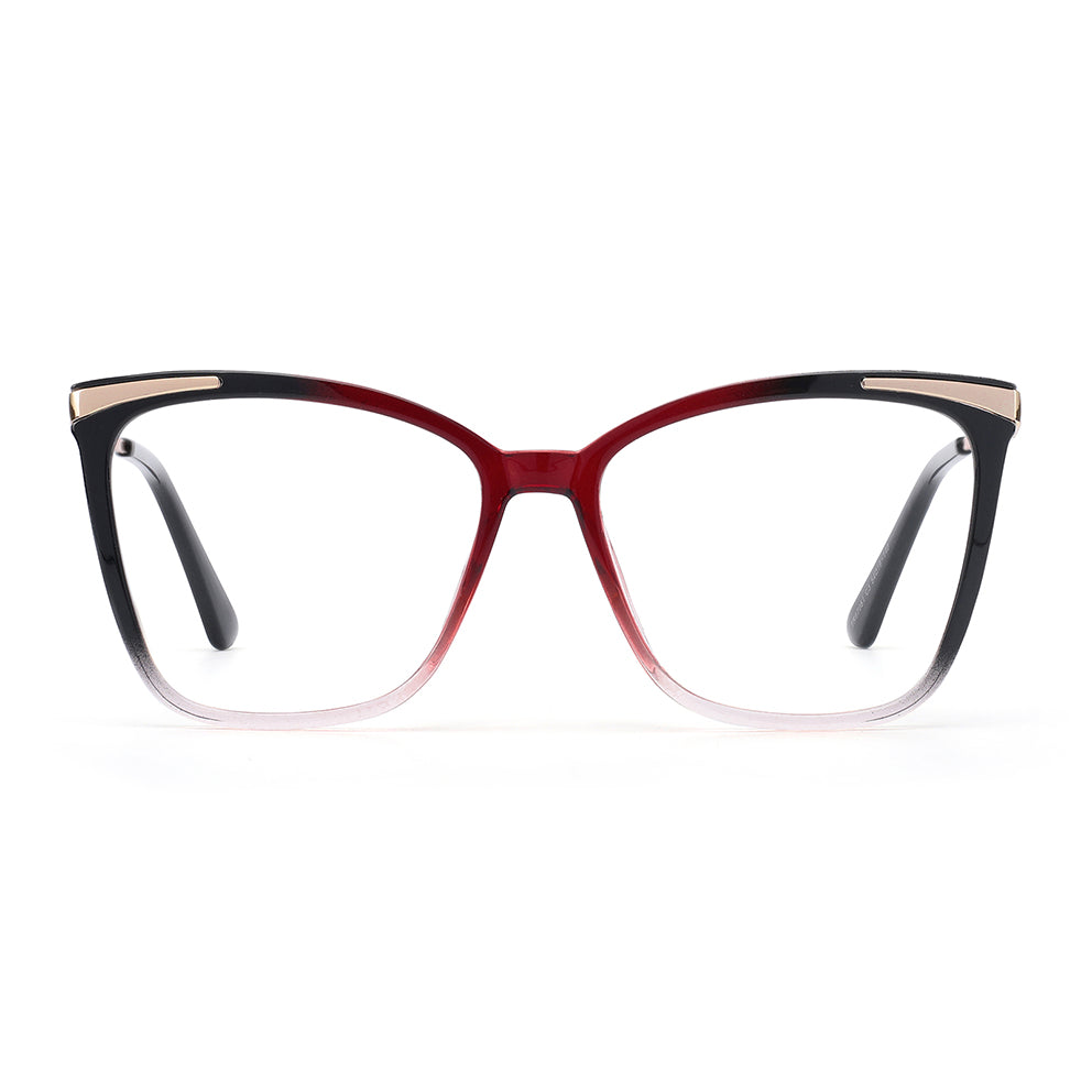 Sine Eyeglasses in Black & Red