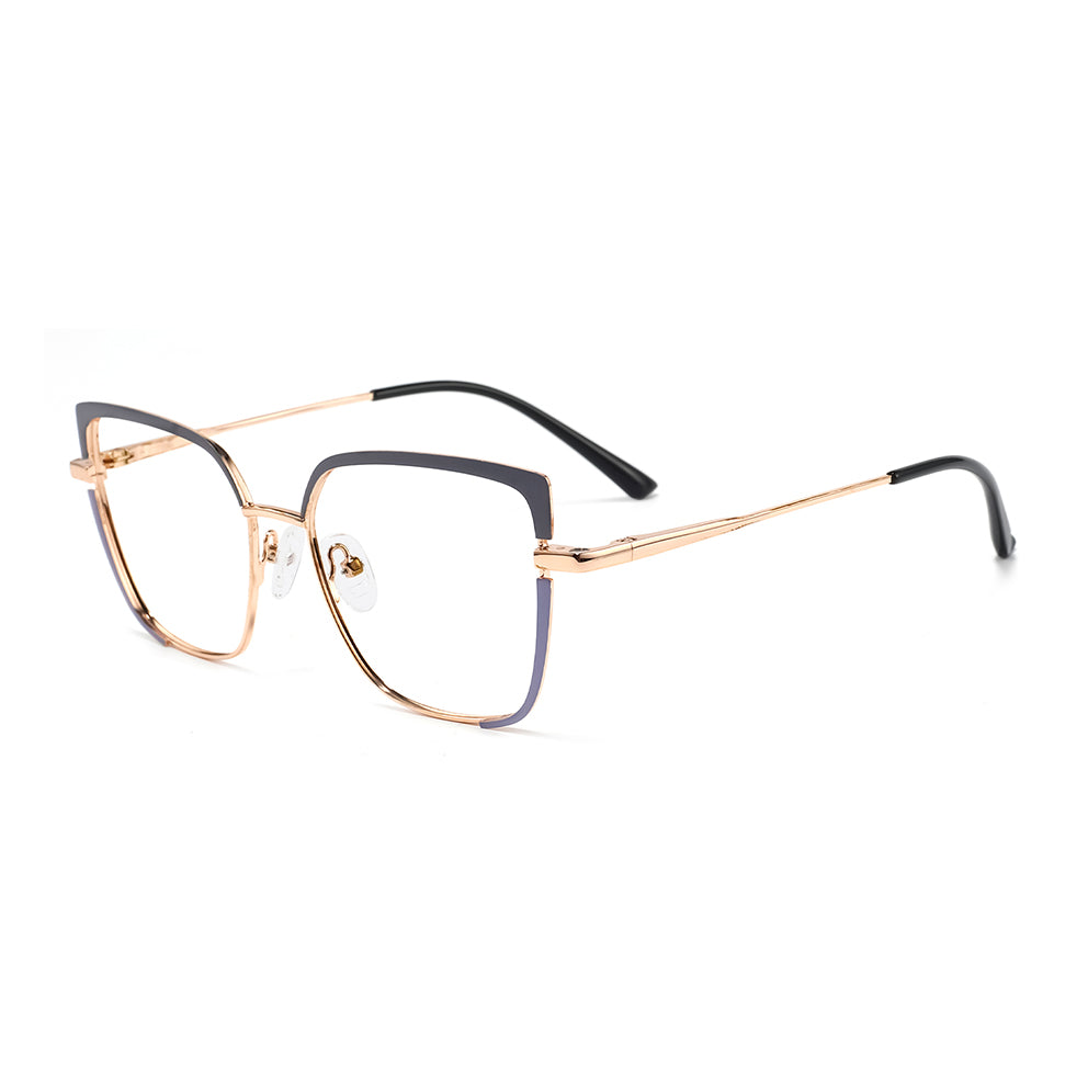 Dodie Eyeglasses in Grey & Purple