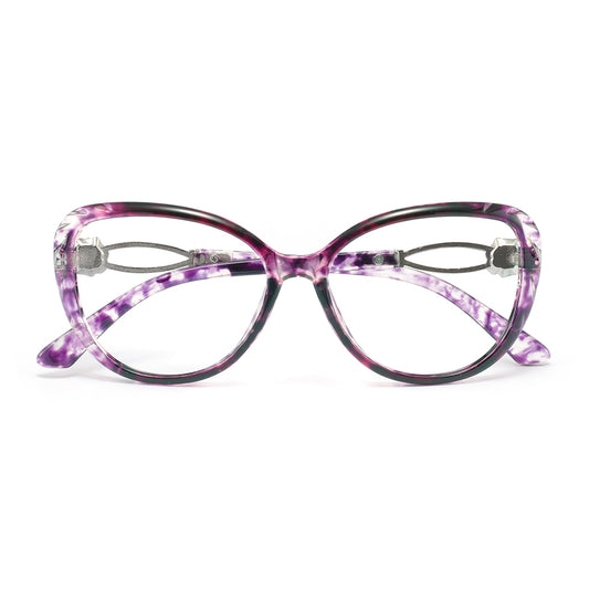 Kelley Eyeglasses in Purple Tortoise