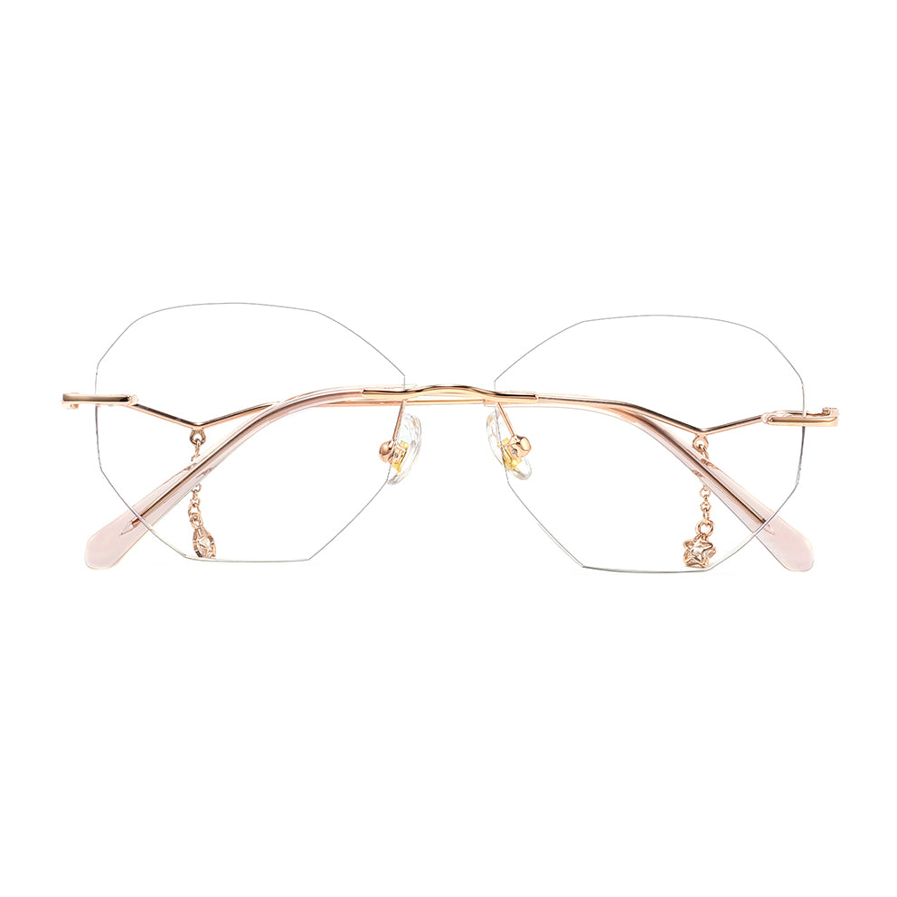 Billie Eyeglasses in Rose Gold