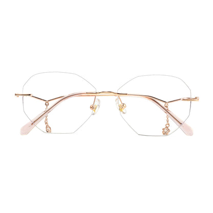 Billie Eyeglasses in Rose Gold