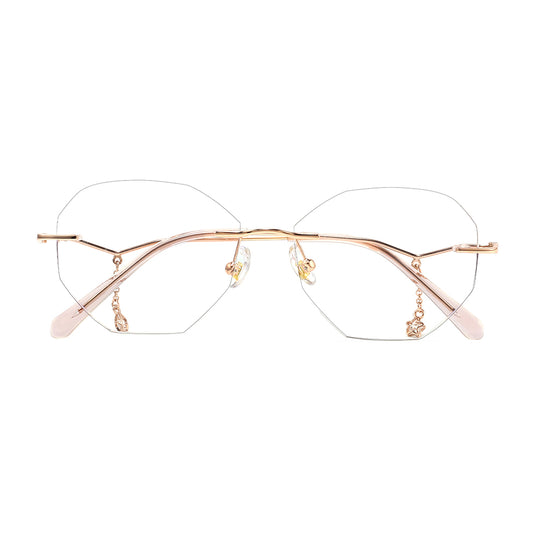 Billie Eyeglasses in Rose Gold