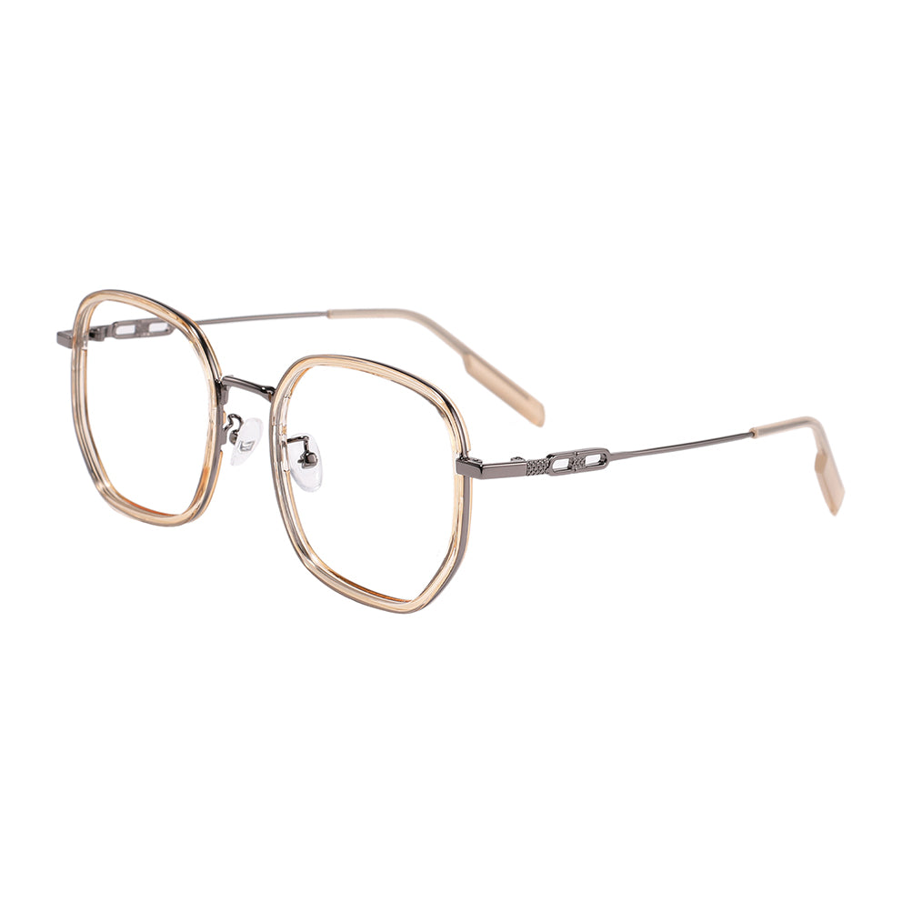 Sookie Eyeglasses in Champagne & Gun