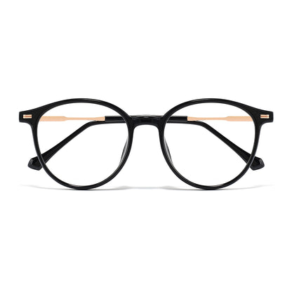 Wanda Eyeglasses in Black & Rose Gold