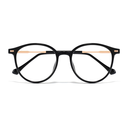 Wanda Eyeglasses in Black & Rose Gold