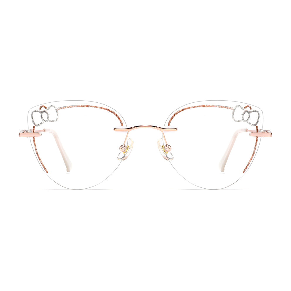 Jeyne Eyeglasses in Rose Gold & Silver