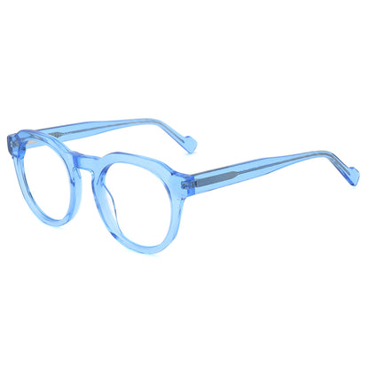 Fannie Eyeglasses in Clear Blue